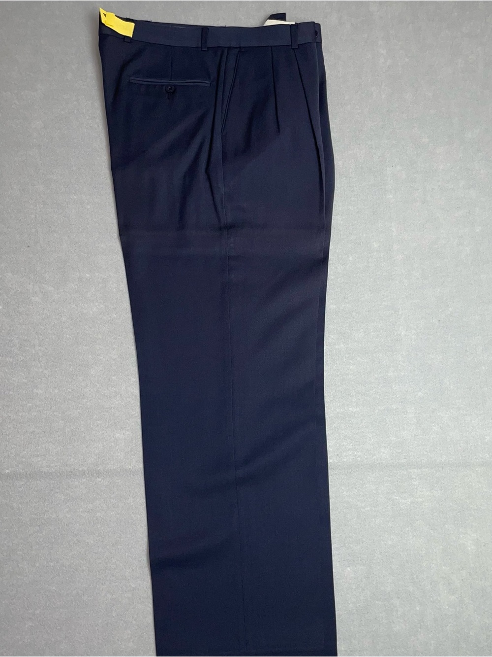 100 % Wool Fernando Pena Men's Classic Navy Dress Pants Size  33